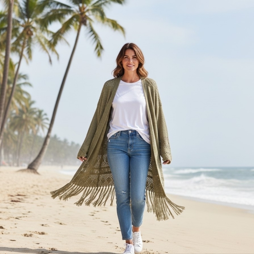 Sage Green Michael Kors Cardigan